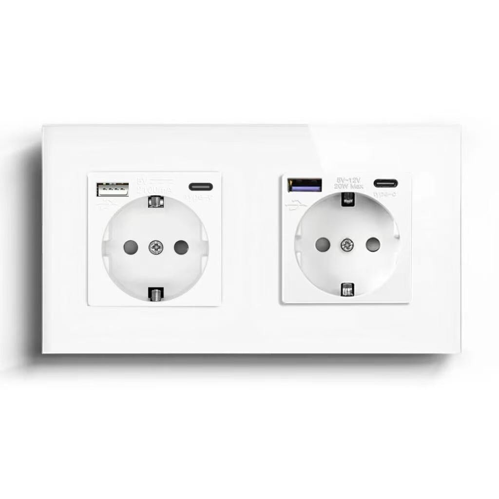 BSEED Product Customization Bseedswitch eu socket with USB-C port with eu socket with fast charge USB-C port