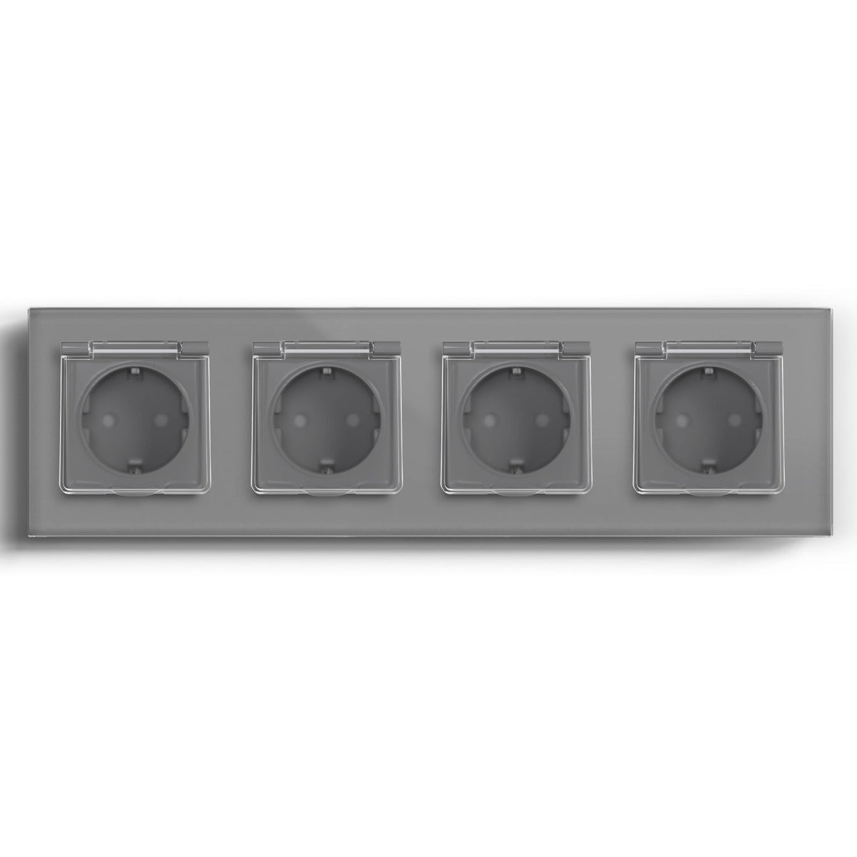 Bseed Waterproof Socket EU Standard Power Outlets & Sockets Bseedswitch Grey Quadruple