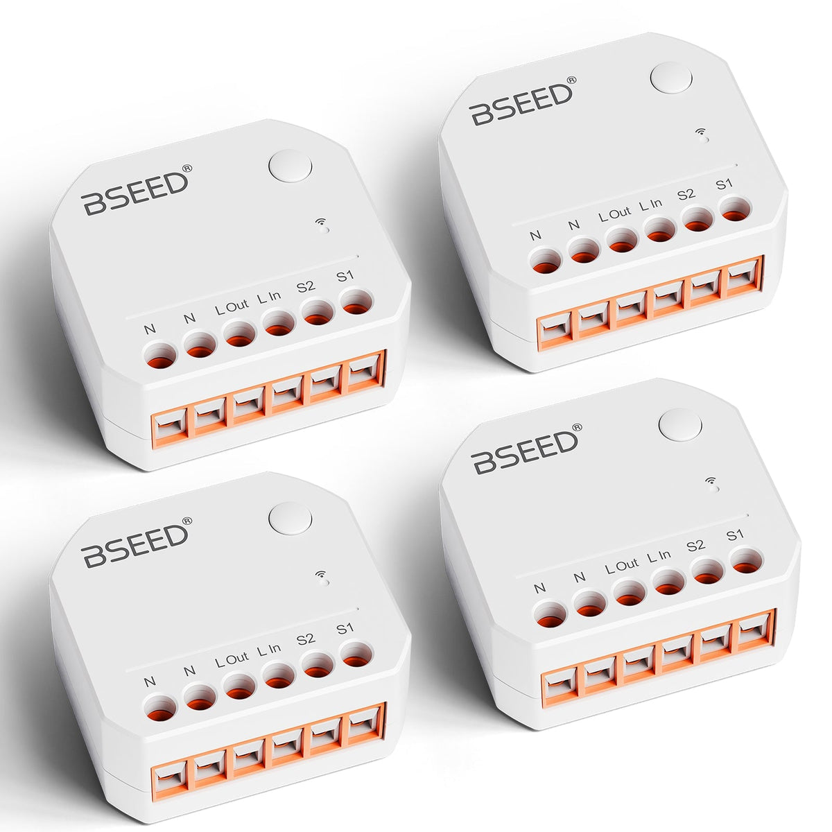 BSEED Smart WiFi Switch Module Work with Tuya Light Switches Bseedswitch 4 PCS/Pack