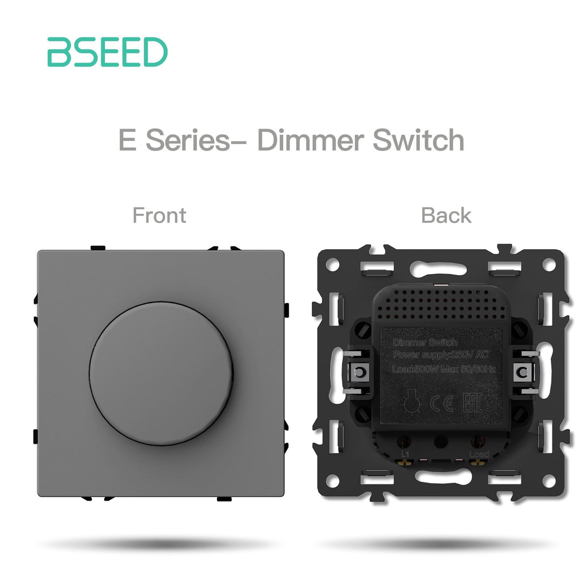 Grand Series DIY Part Customized free combinations Plastic Panels Grey Color Power Outlets & Sockets Bseedswitch Dimmer Switch 500W