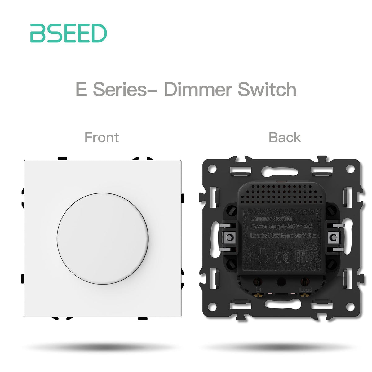 Grand Series DIY Part Customized free combinations Plastic Panels White Color Power Outlets & Sockets Bseedswitch Dimmer Switch 500W