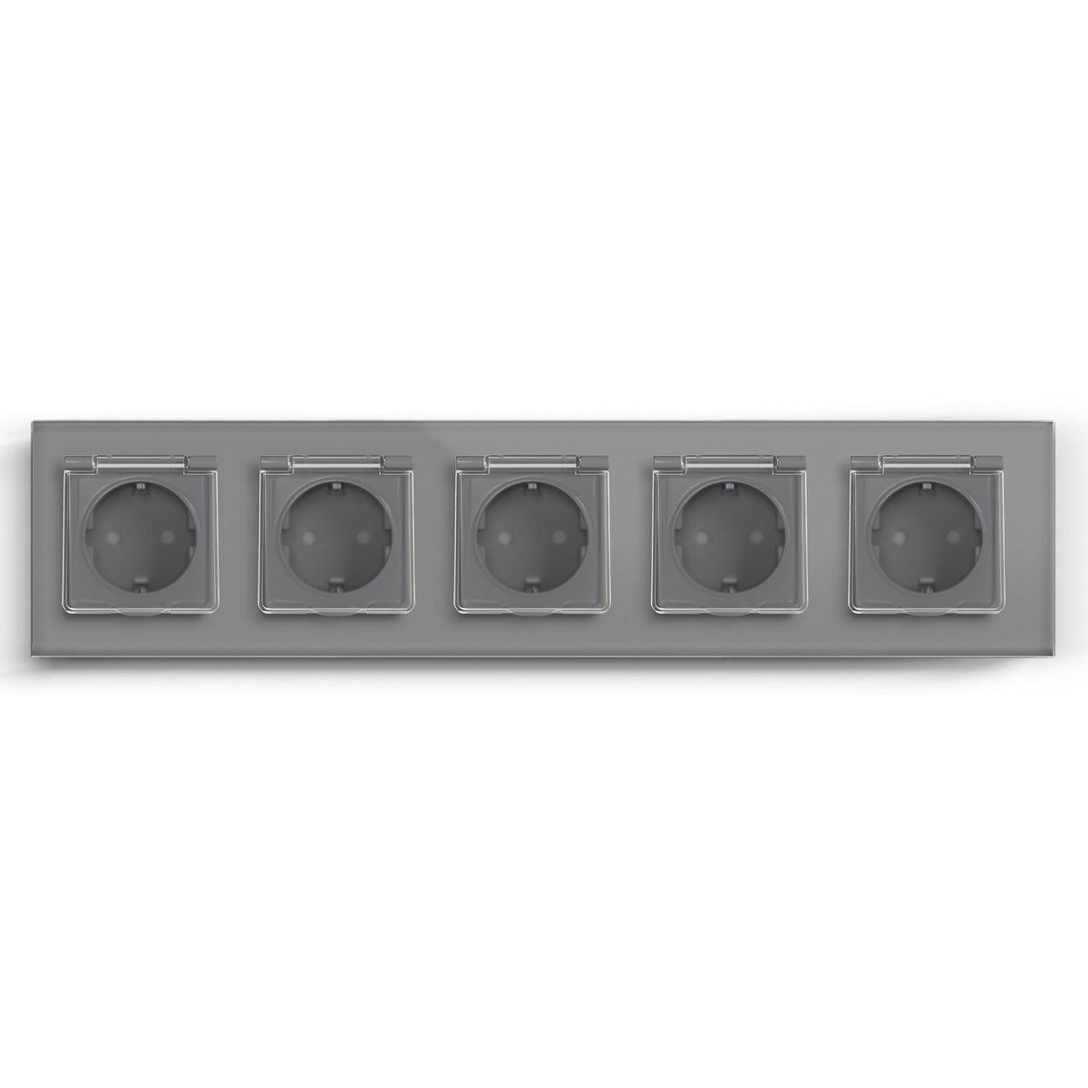 Bseed Waterproof Socket EU Standard Power Outlets & Sockets Bseedswitch Grey Quintuple