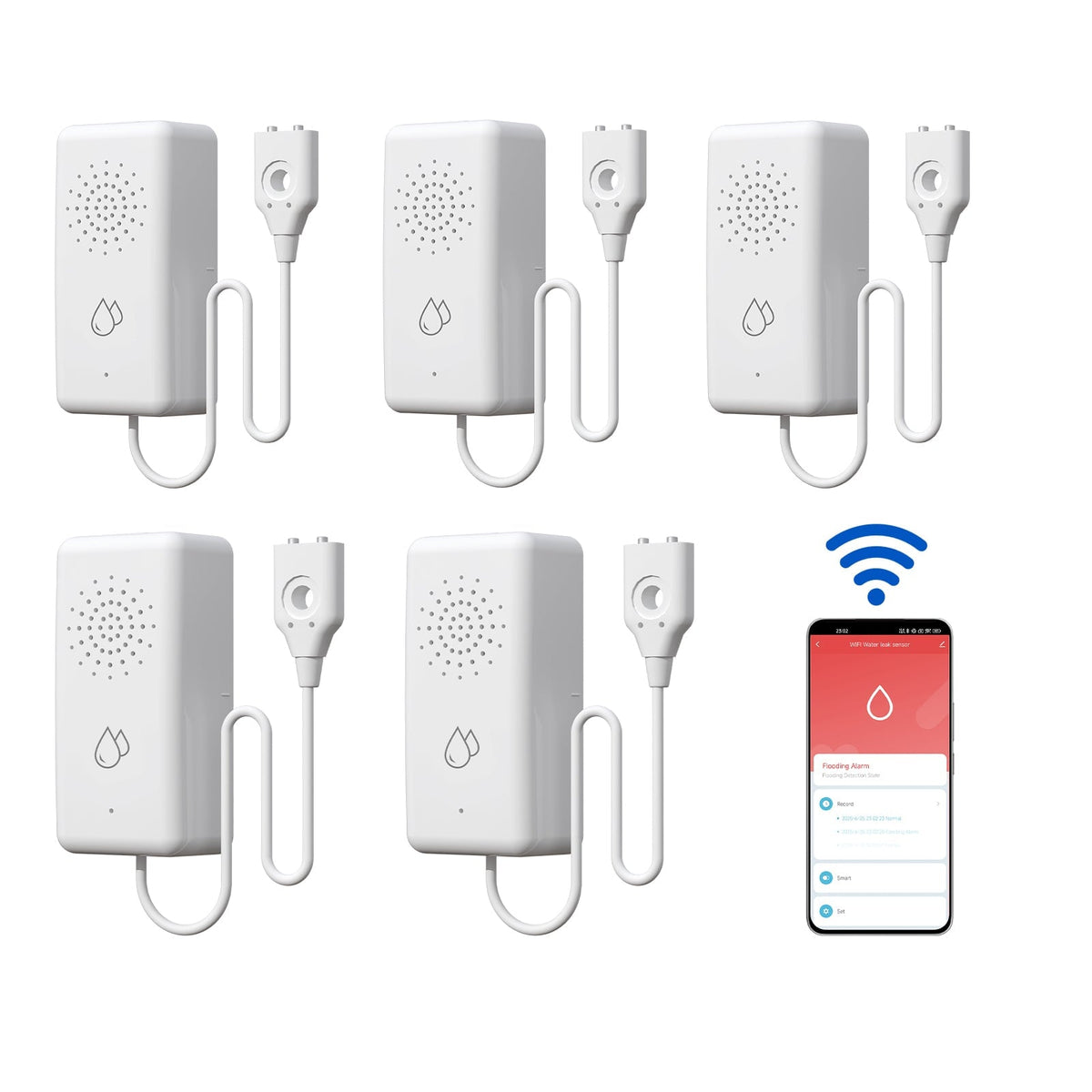 BSEED Wifi water detector sensor alarm Smart water leak detector Sensor sensor switch Bseedswitch 5 PCS/Pack