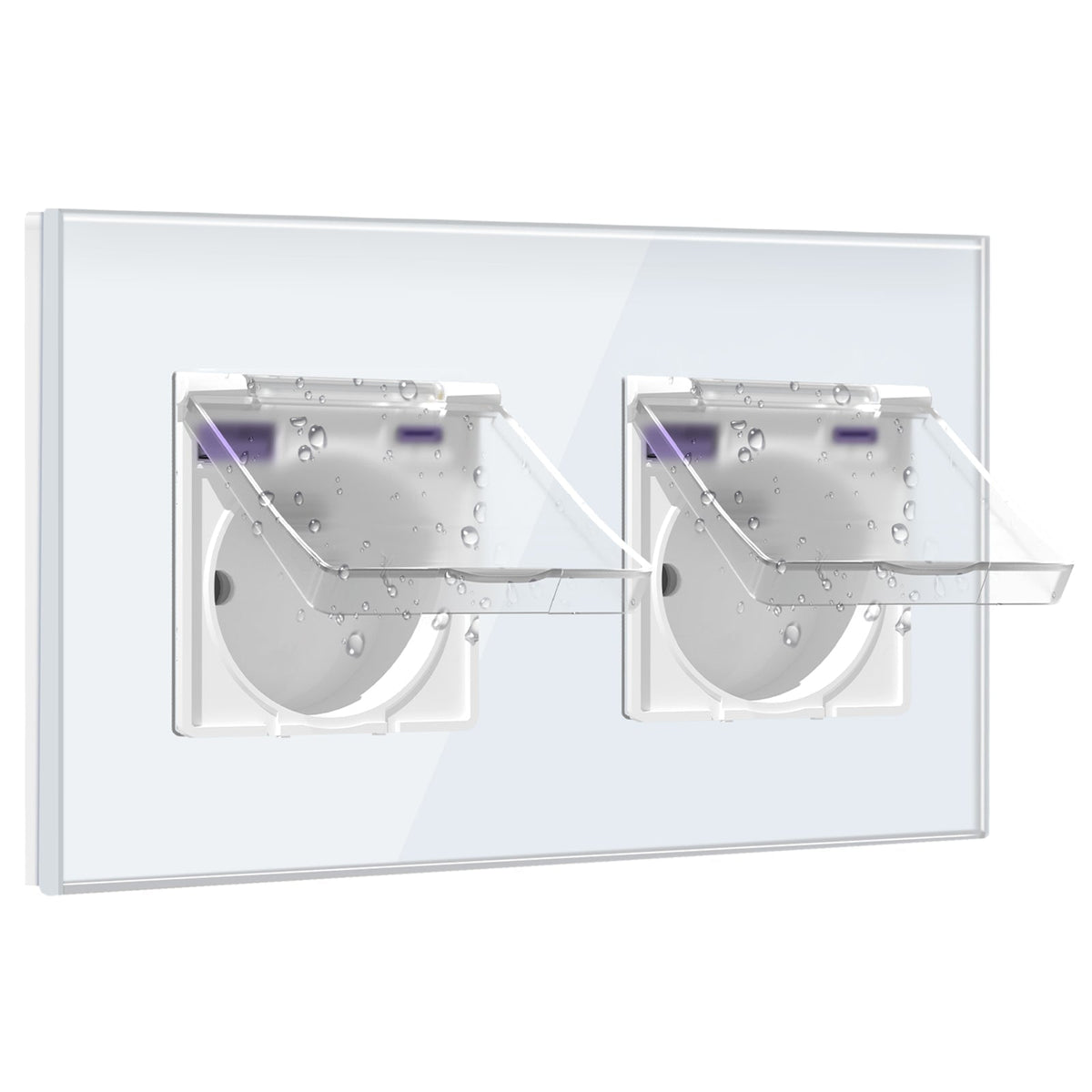 BSEED FR sockets with 20W PD Fast Charge Type-C Interface Outlet Wall Socket with waterproof cover Power Outlets & Sockets Bseedswitch