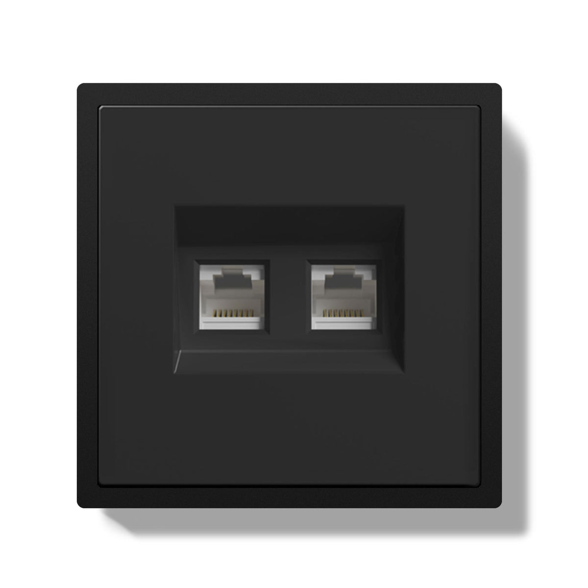 Audio& Viodeo socket With Clamping Technique Power Outlets & Sockets Bseedswitch Black Double Telephone