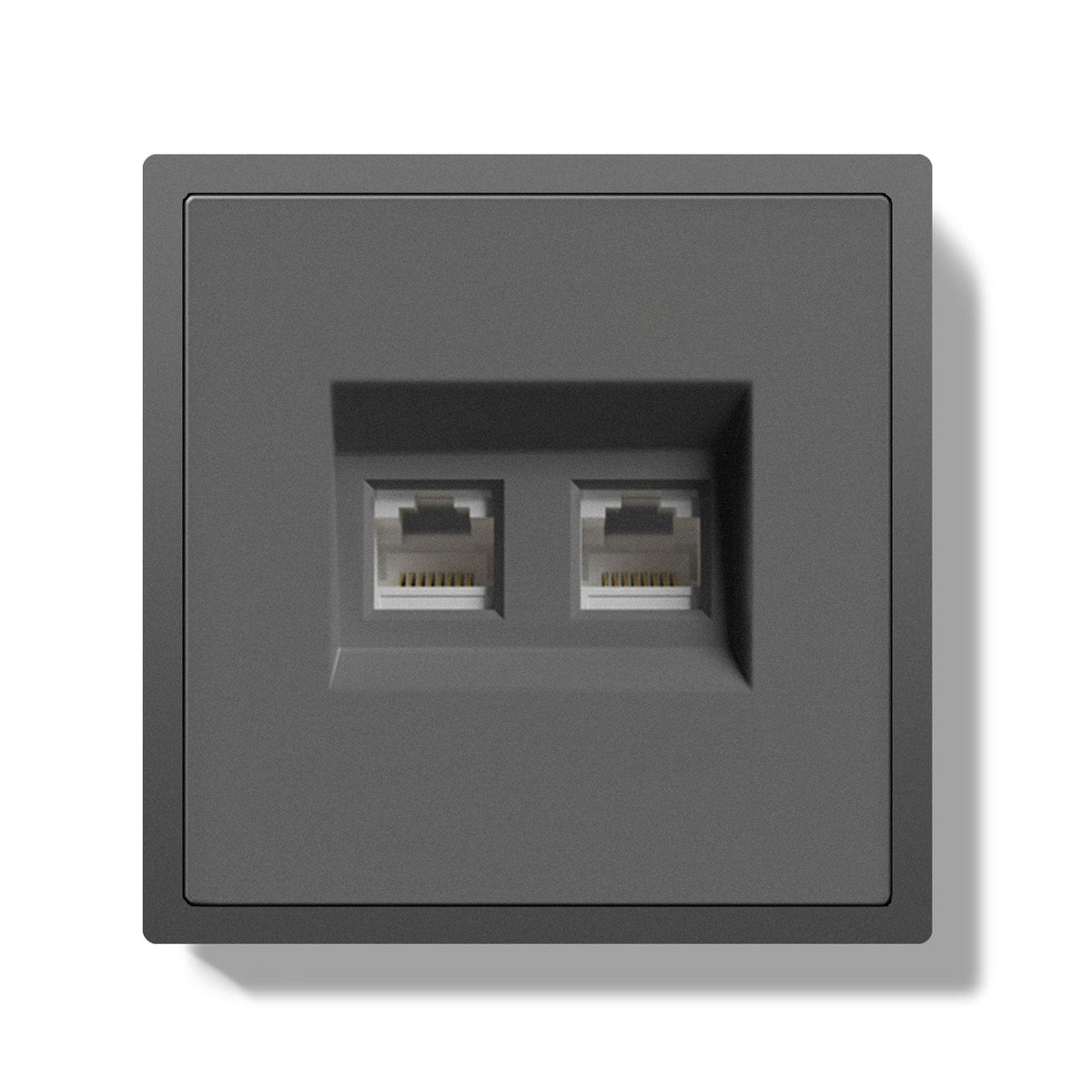 Audio& Viodeo socket With Clamping Technique Power Outlets & Sockets Bseedswitch Grey Double Telephone