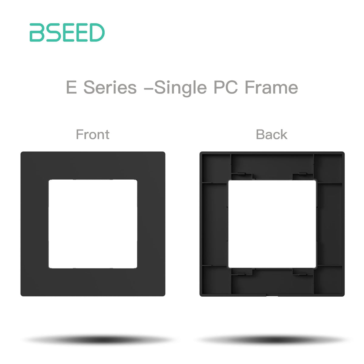 BSEED DIY Part Customized Free Combinations Mechanical Switch Socket Insert Black Color Crystal Glass Panel Light Switches Bseedswitch Plastic 1 Slot Panel