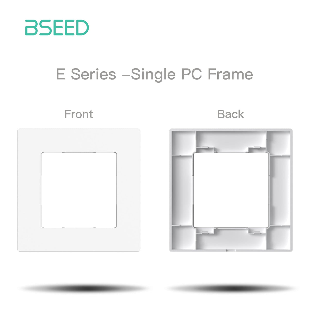 BSEED DIY Part Customized Free Combinations Mechanical Switch Socket Insert White Color Crystal Glass Panel Light Switches Bseedswitch Plastic 1 Slot Panel