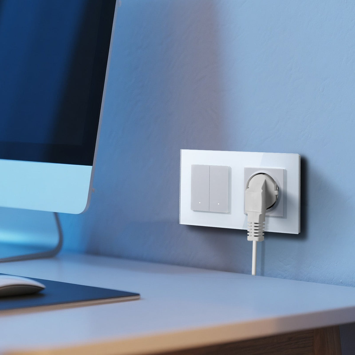 Click Series DIY Part Customized Free Combinations Smart Wifi Switch Socket Insert White Color Light Switches Bseedswitch