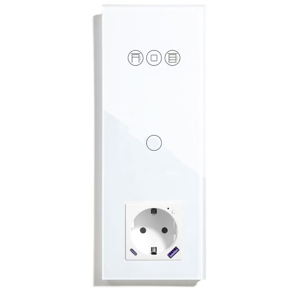BSEED Product Customization Bseedswitch wifi roller shutter switch with wifi 1gang switch with wifi eu socket with usb-c port