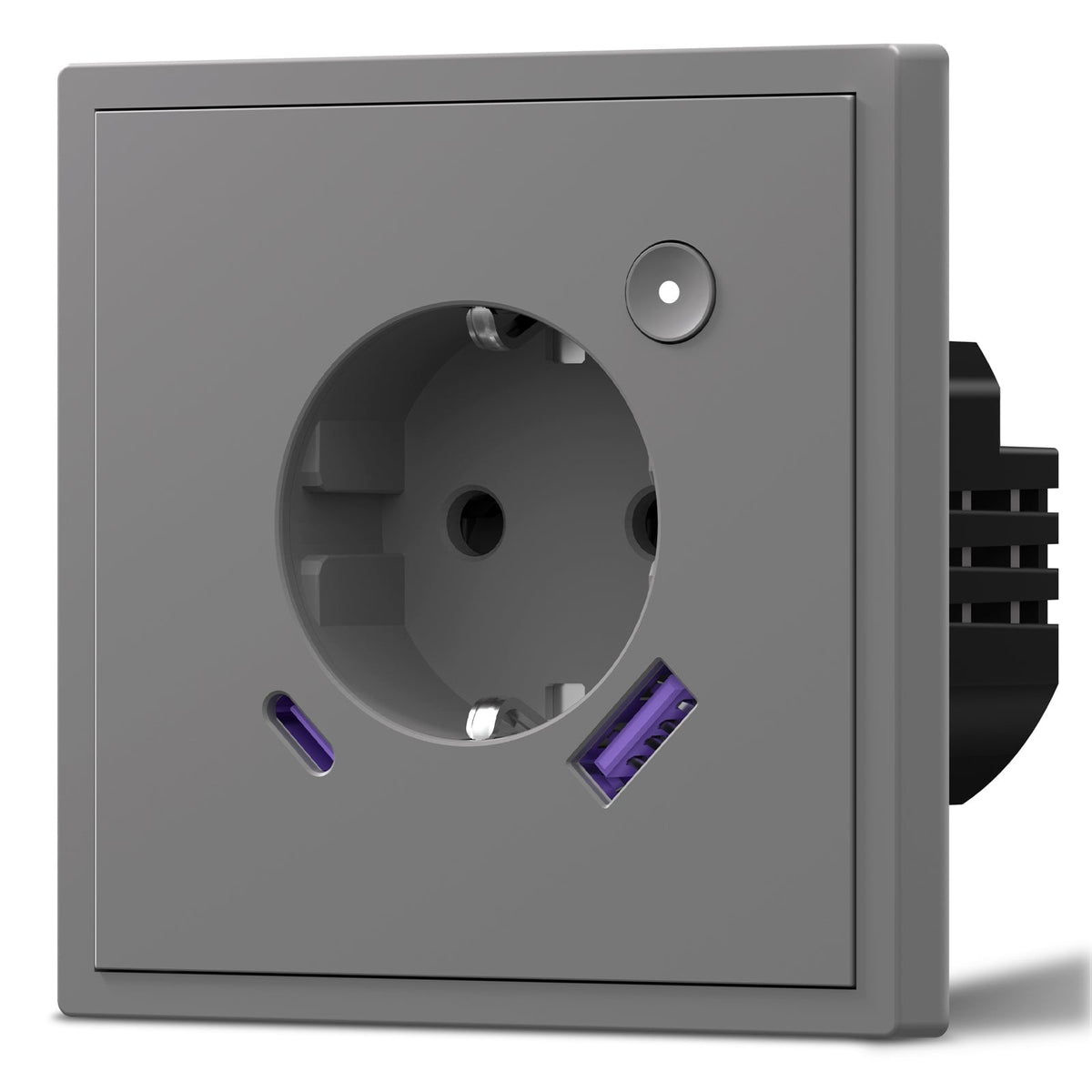 BSEED Scale Series Smart Wifi Eu socket With PD 3.0 type-c 20W fast charge USB Port Support for Energy Monitoring and Work with Alexa Google Assistant Power Outlets & Sockets Bseedswitch