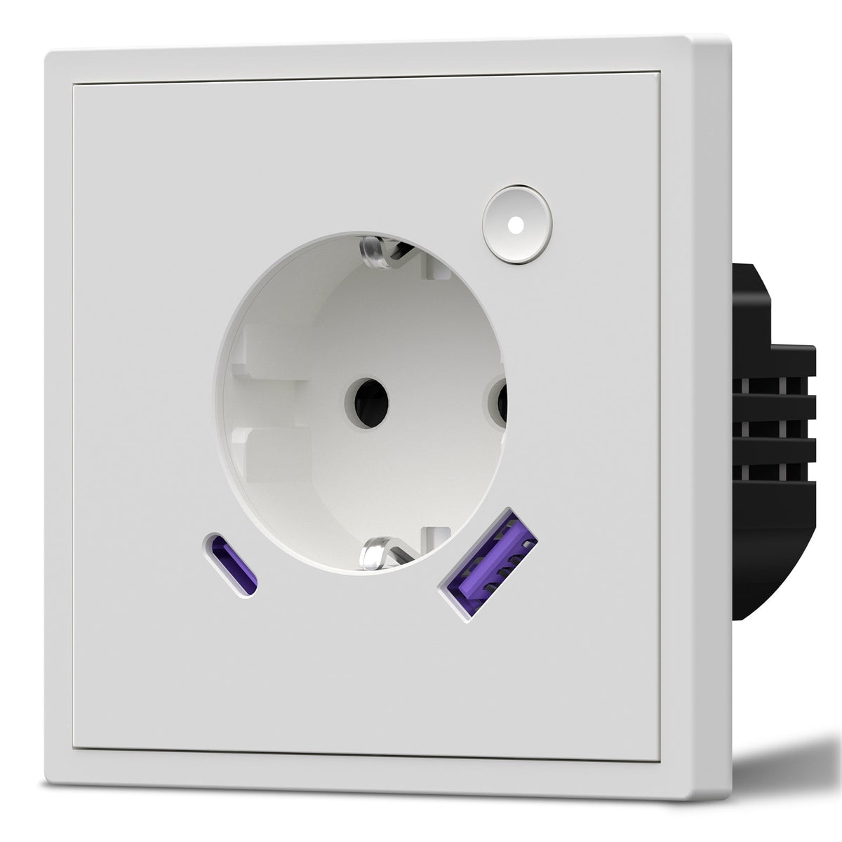 BSEED Scale Series Smart Wifi Eu socket With PD 3.0 type-c 20W fast charge USB Port Support for Energy Monitoring and Work with Alexa Google Assistant Power Outlets & Sockets Bseedswitch