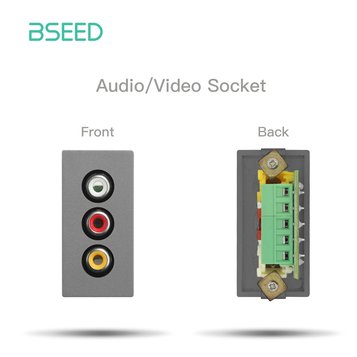 USB Wall Plug Socket Outlets Socket Frame DIY Parts Free Combination Bseedswitch Grey AV