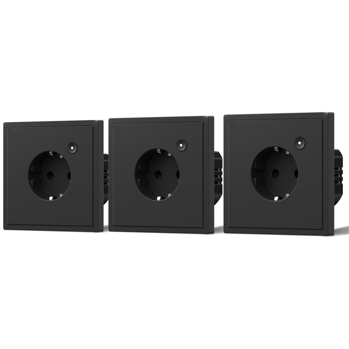 BSEED Scale Series Smart Wifi Eu socket Light Switches Bseedswitch Black 3 PCS/Pack