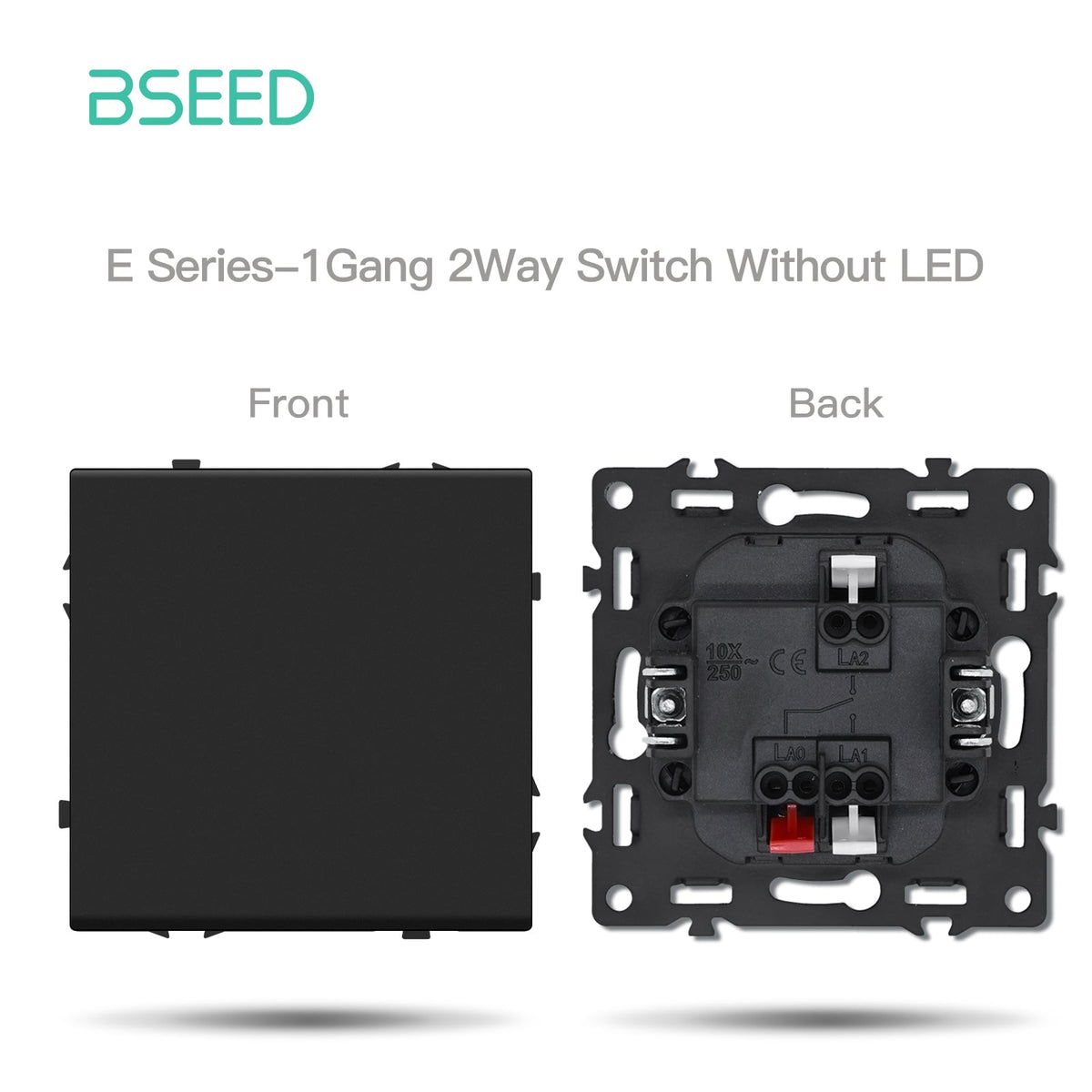 Grand Series DIY Part Customized free combinations Plastic Panels Black Color Power Outlets & Sockets Bseedswitch 1 Gang 2Way Switch