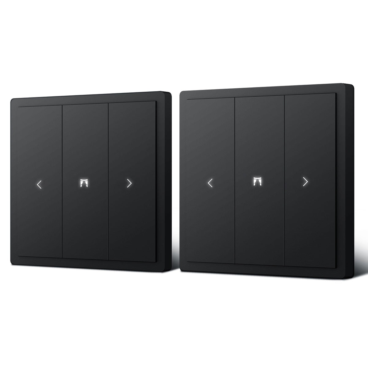 BSEED Scale Series Smart Wifi Curtain Switch Work With Alex Google Assistant Light Switches Bseedswitch Black 2 PCS/Pack