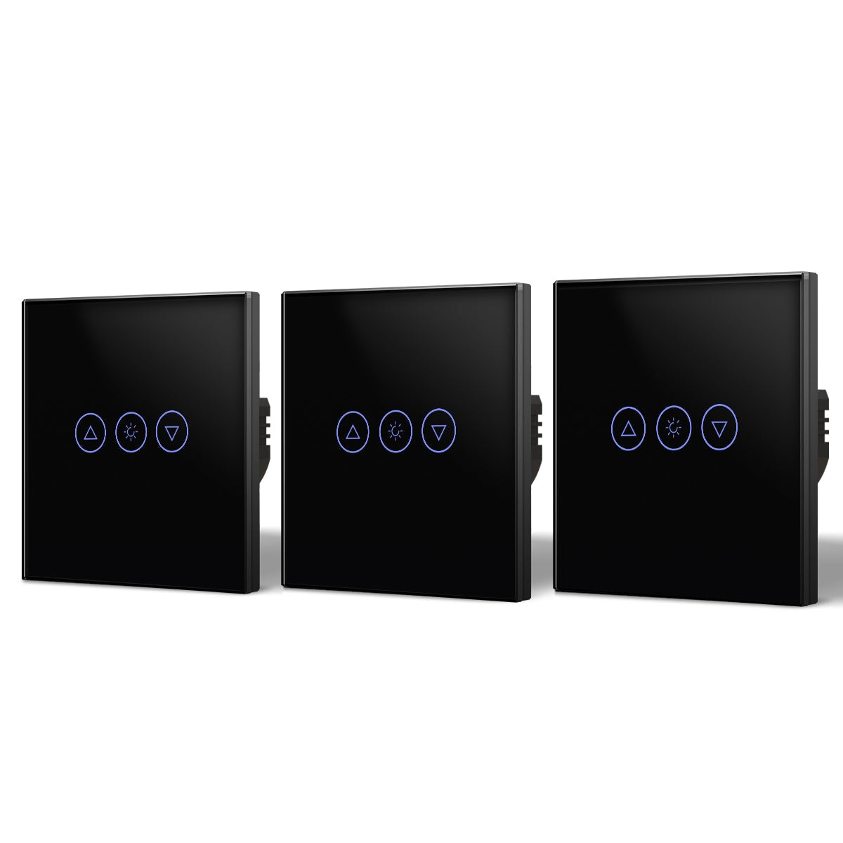 Bseed 2WAY Zigbee Touch Light Dimmer Smart Switch Light Switches Bseedswitch Black 3 Pcs/Pack