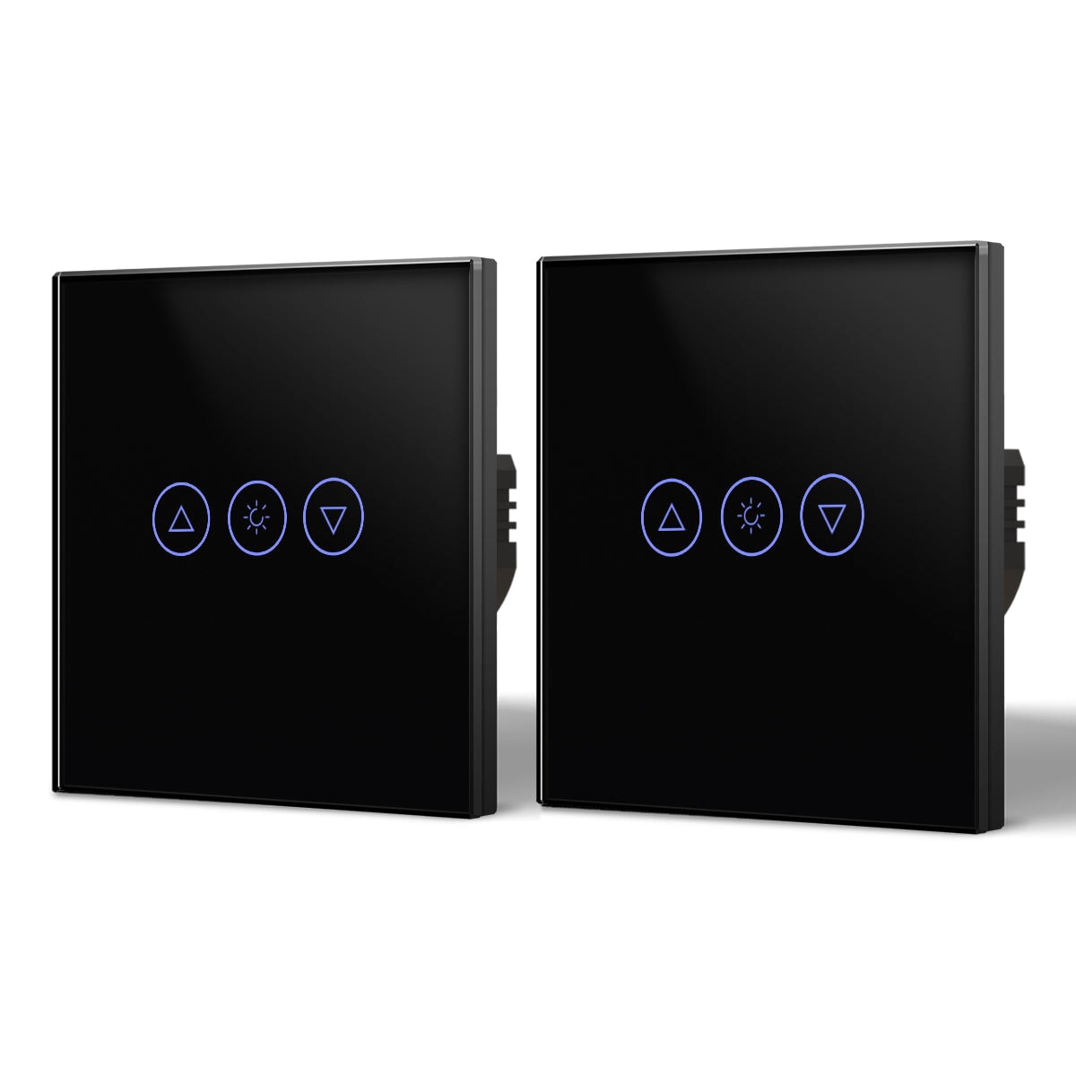 Bseed 2Way Wifi Light Dimmer Switch Wall Plates & Covers Bseedswitch Black 2 PCS/Pack