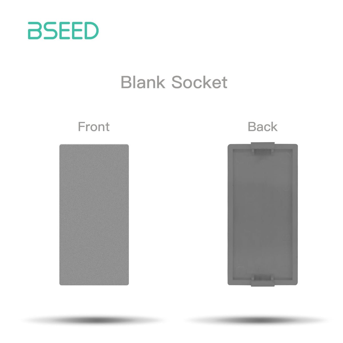 USB Wall Plug Socket Outlets Socket Frame DIY Parts Free Combination Bseedswitch Grey blank