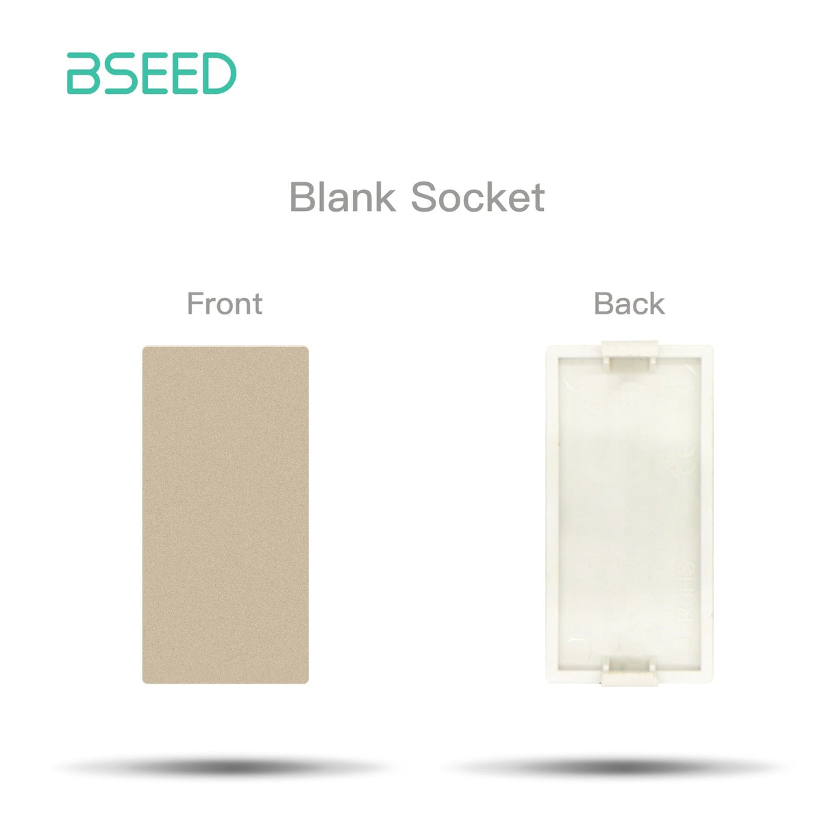 USB Wall Plug Socket Outlets Socket Frame DIY Parts Free Combination Bseedswitch Gold blank