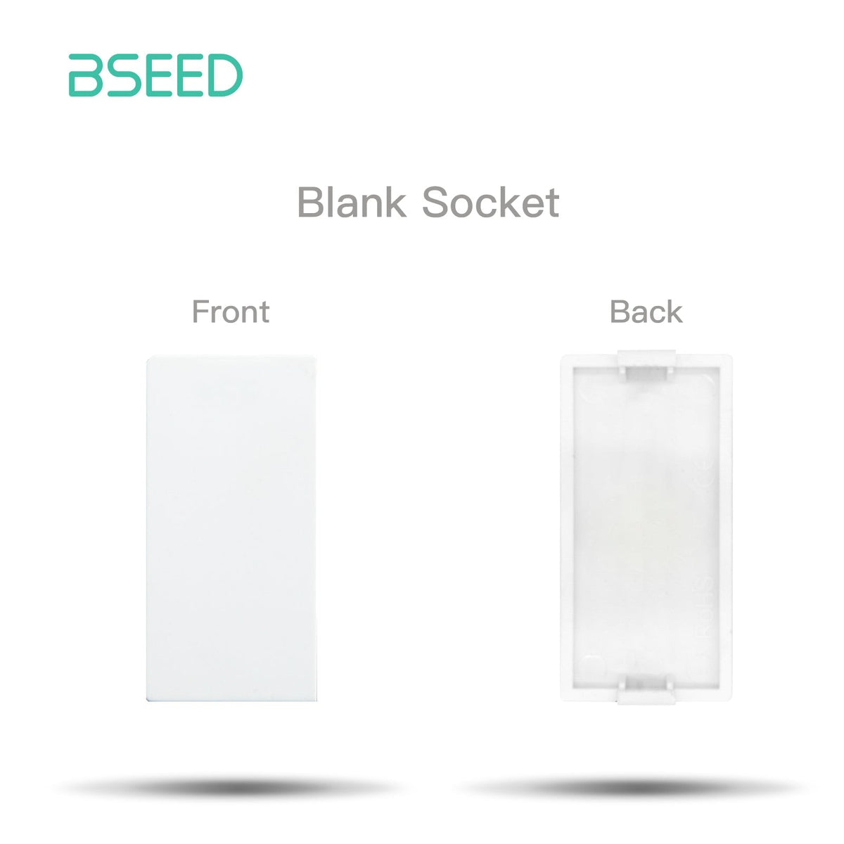 USB Wall Plug Socket Outlets Socket Frame DIY Parts Free Combination Bseedswitch White blank