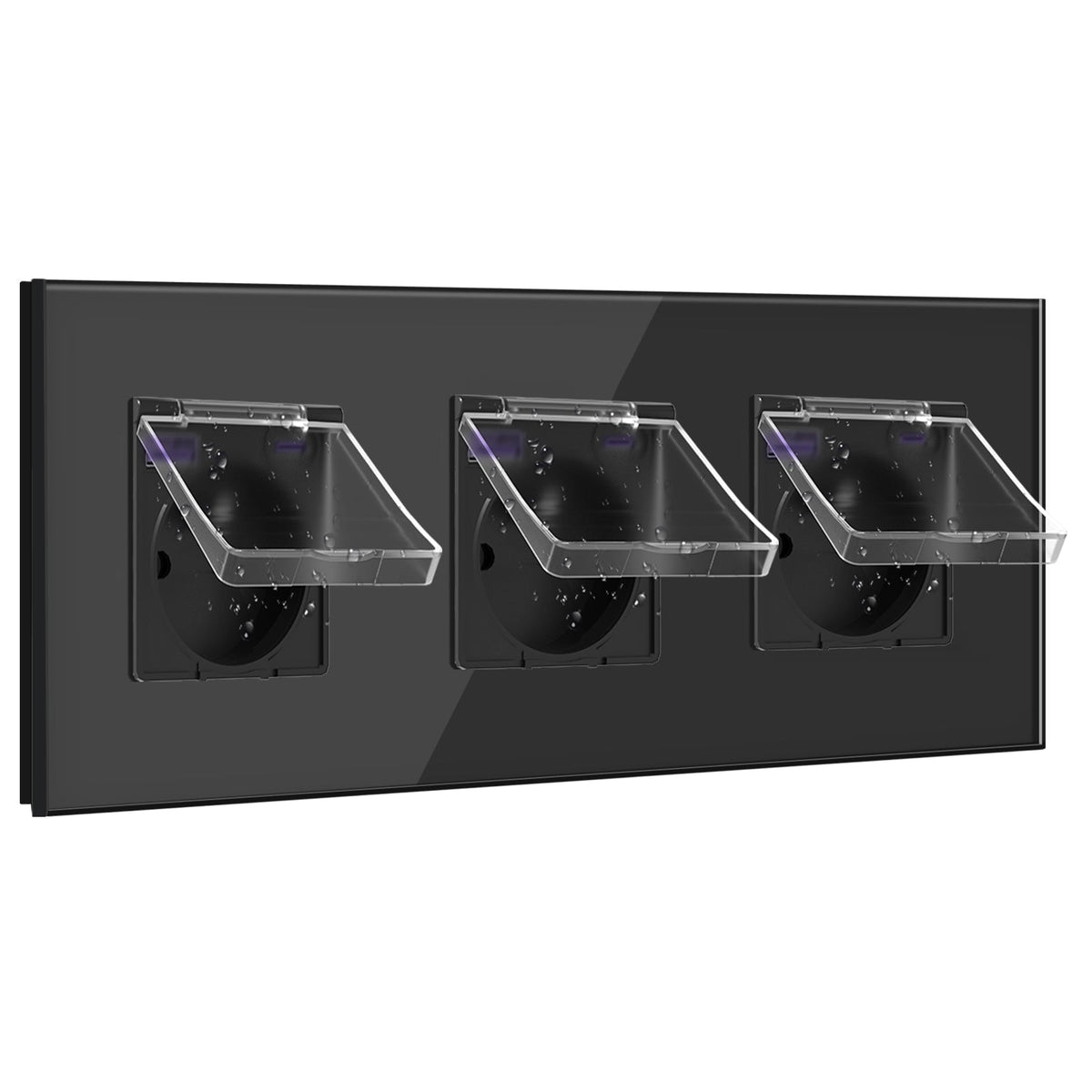 BSEED FR sockets with 20W PD Fast Charge Type-C Interface Outlet Wall Socket with waterproof cover Power Outlets & Sockets Bseedswitch