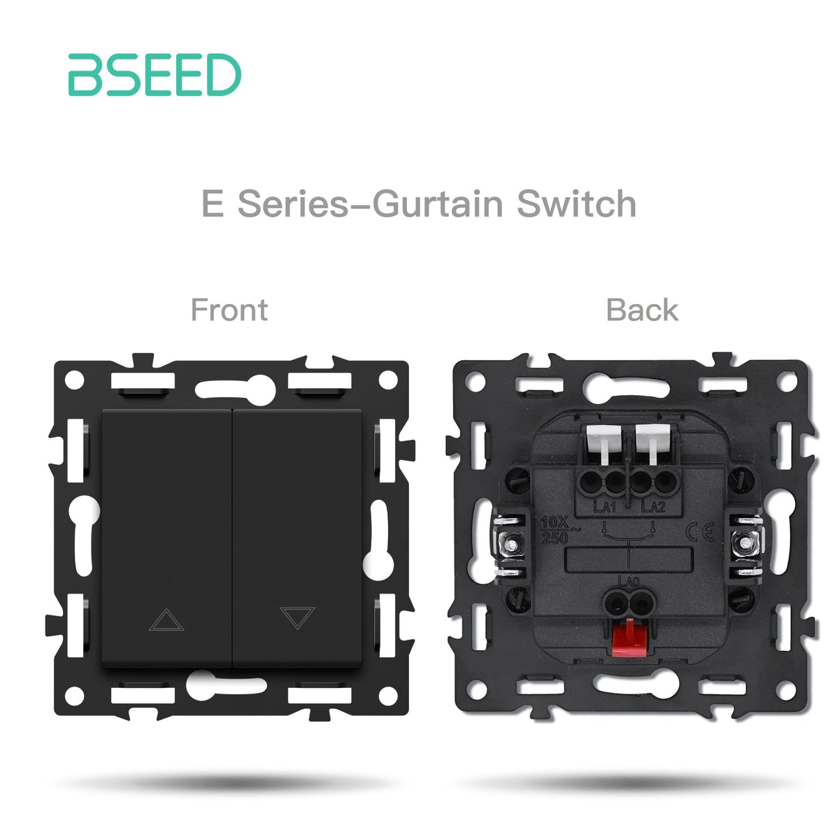 BSEED DIY Part Customized Free Combinations Mechanical Switch Socket Insert Black Color Crystal Glass Panel Light Switches Bseedswitch Curtain Switch