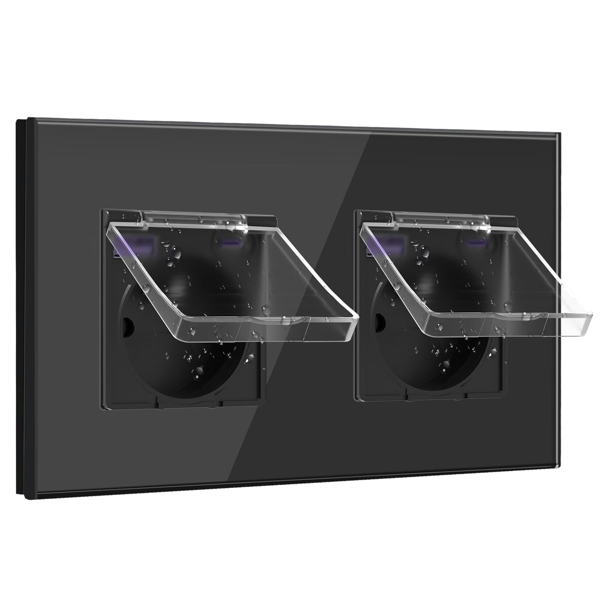 BSEED FR sockets with 20W PD Fast Charge Type-C Interface Outlet Wall Socket with waterproof cover Power Outlets & Sockets Bseedswitch