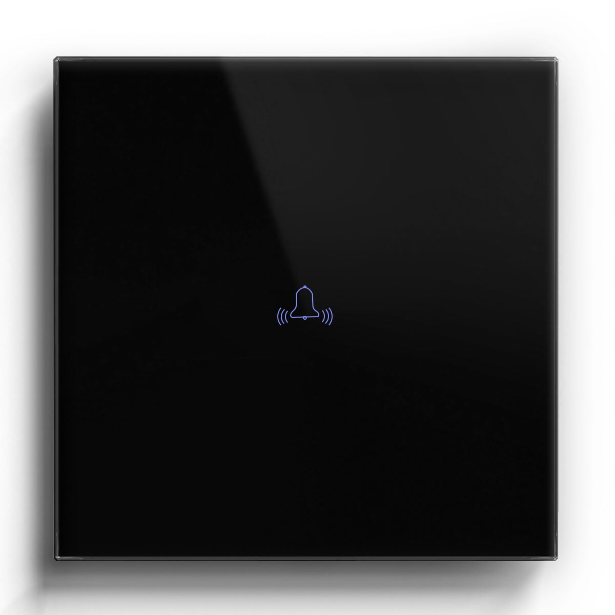 Bseed Touch Door Bell Switch Glass Panel 86mm Door Bells & Chimes Bseedswitch Black