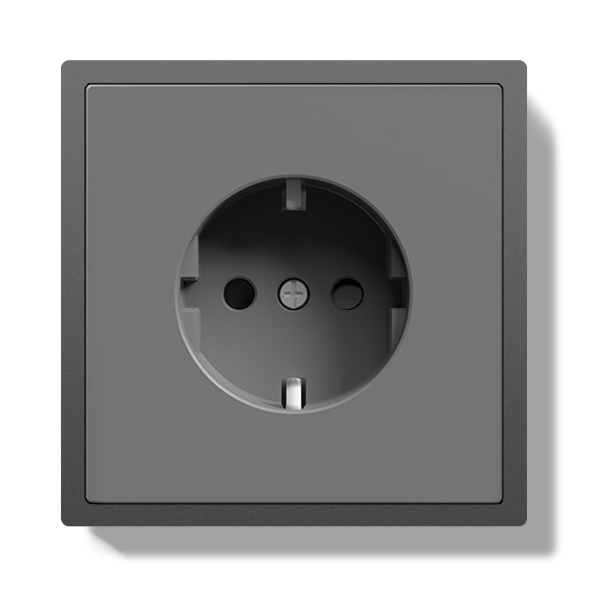 EG Easy Install EU Wall Sockets with clamping technology Power Outlets & Sockets Bseedswitch Grey Single