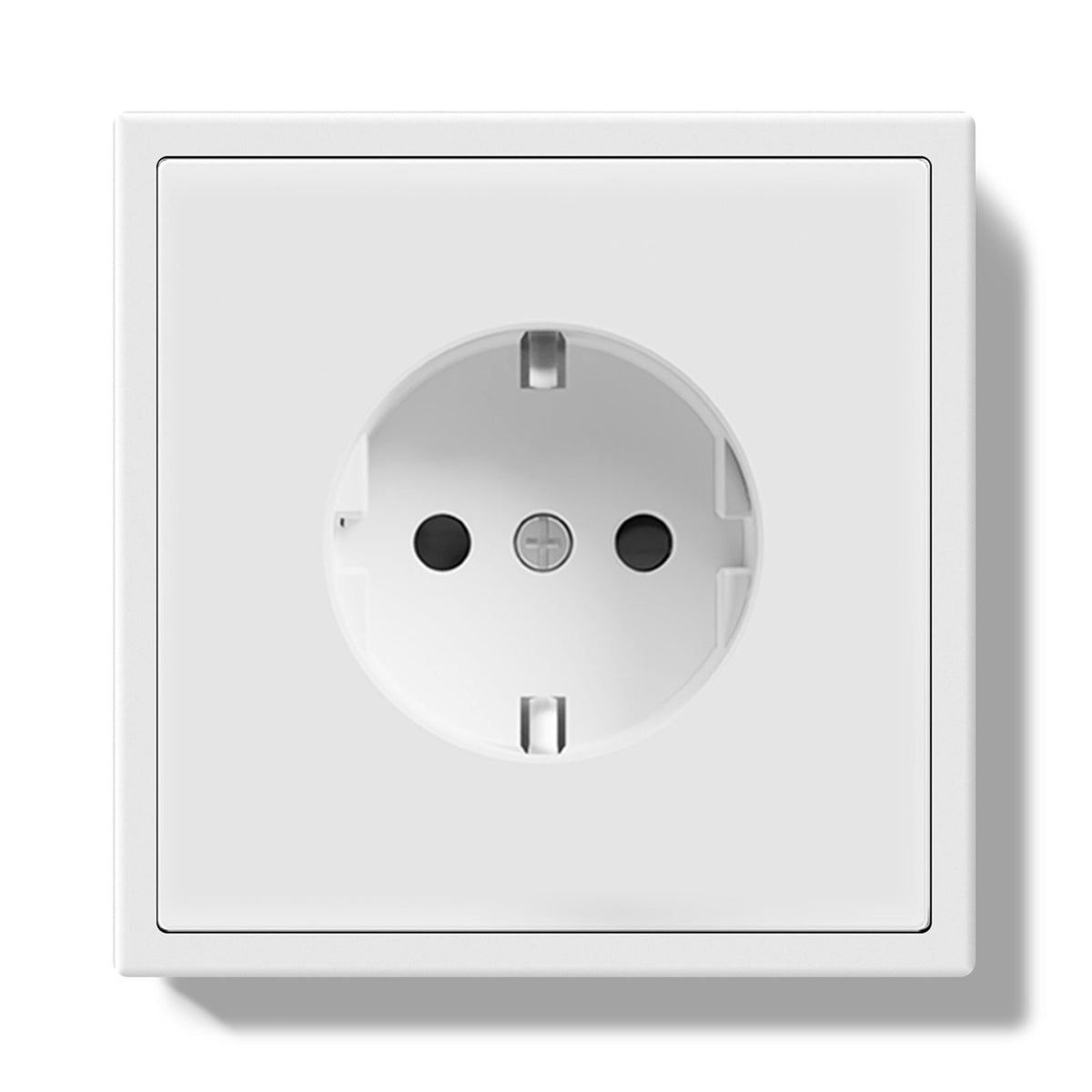 EG Easy Install EU Wall Sockets with clamping technology Power Outlets & Sockets Bseedswitch White Single