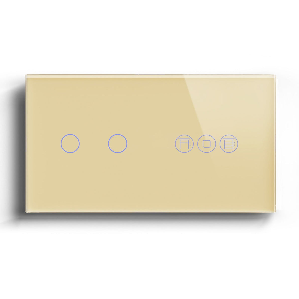 BSEED Zigbee light switch with Shutter Switch Bseedswitch Golden 2gang
