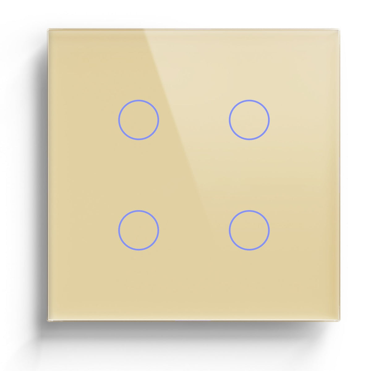 BSEED Zigbee 1/2/3/4 Gang 1/2/3 Way Switch Wall Smart Light Switch For Staircase Light Switches Bseedswitch Gold 4Gang