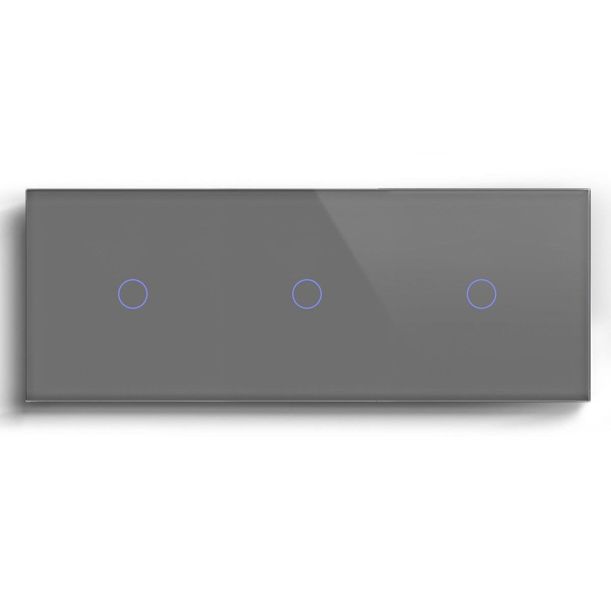 Bseed Smart Wifi Triple Light Switch (With Neutral) Light Switches Bseedswitch Grey 1 Gang+ 1 Gang +1Gang