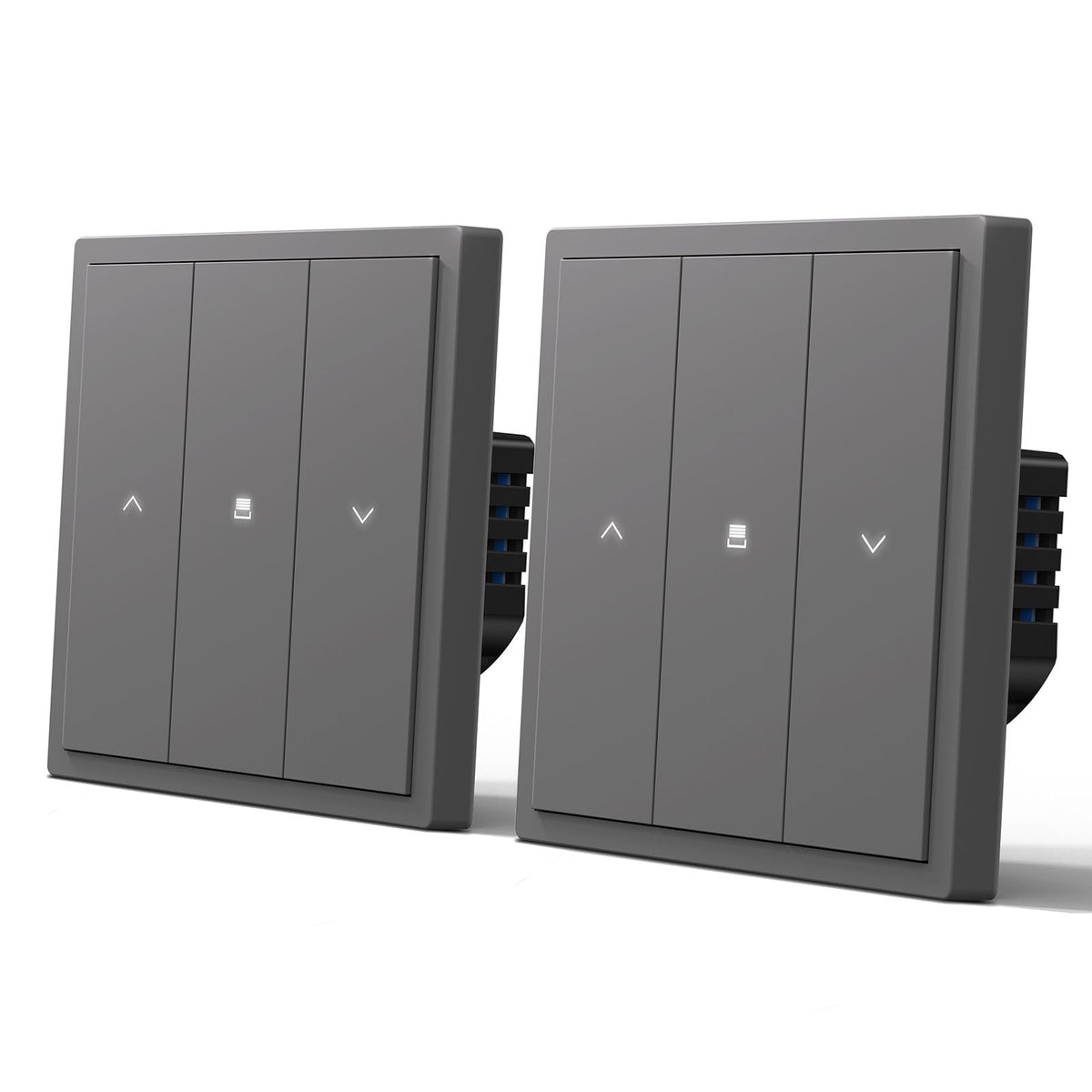 BSEED Scale Smart Zigbee Roller Shutter Blind Switch Control By Tuya Smart Or Life Light Switches Bseedswitch Grey 2 PCS/Pack