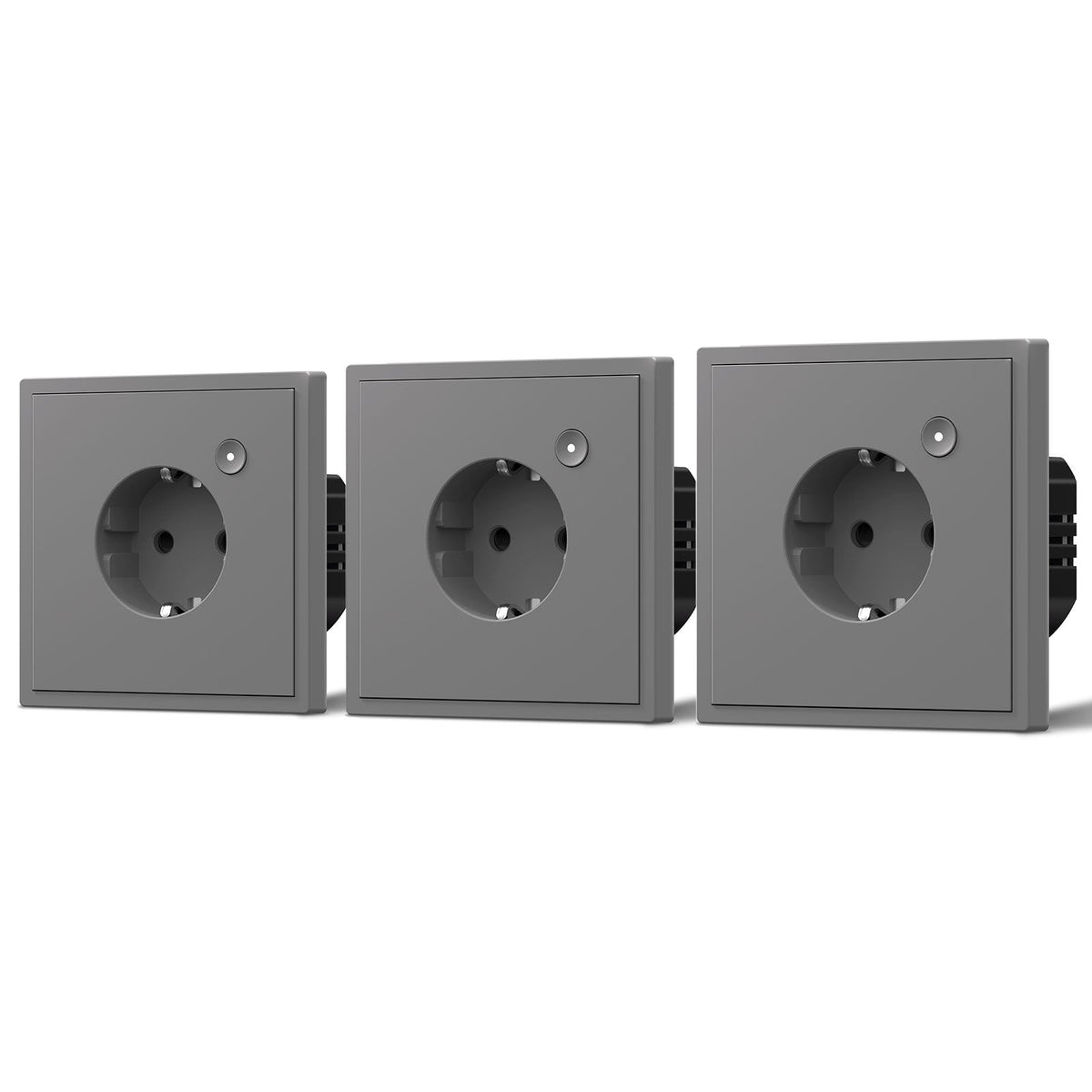 BSEED Scale Series Smart Wifi Eu socket Light Switches Bseedswitch Grey 3 PCS/Pack