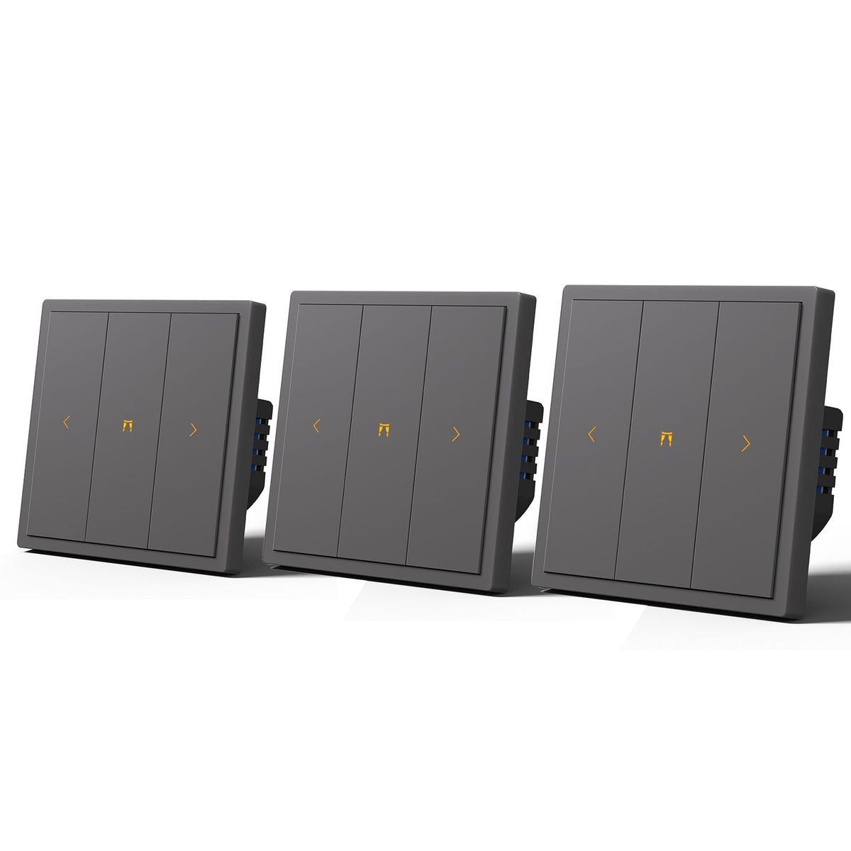 BSEED Scale Series Smart Wifi Curtain Switch Work With Alex Google Assistant Light Switches Bseedswitch Grey 3 PCS/Pack