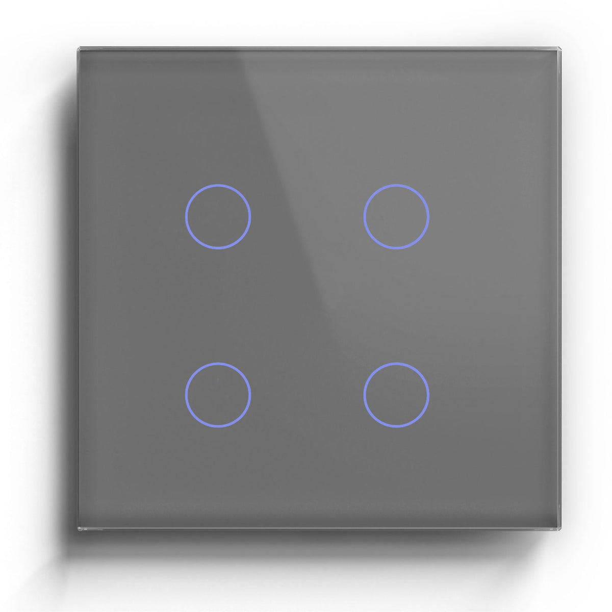 BSEED Zigbee 1/2/3/4 Gang 1/2/3 Way Switch Wall Smart Light Switch For Staircase Light Switches Bseedswitch Grey 4Gang