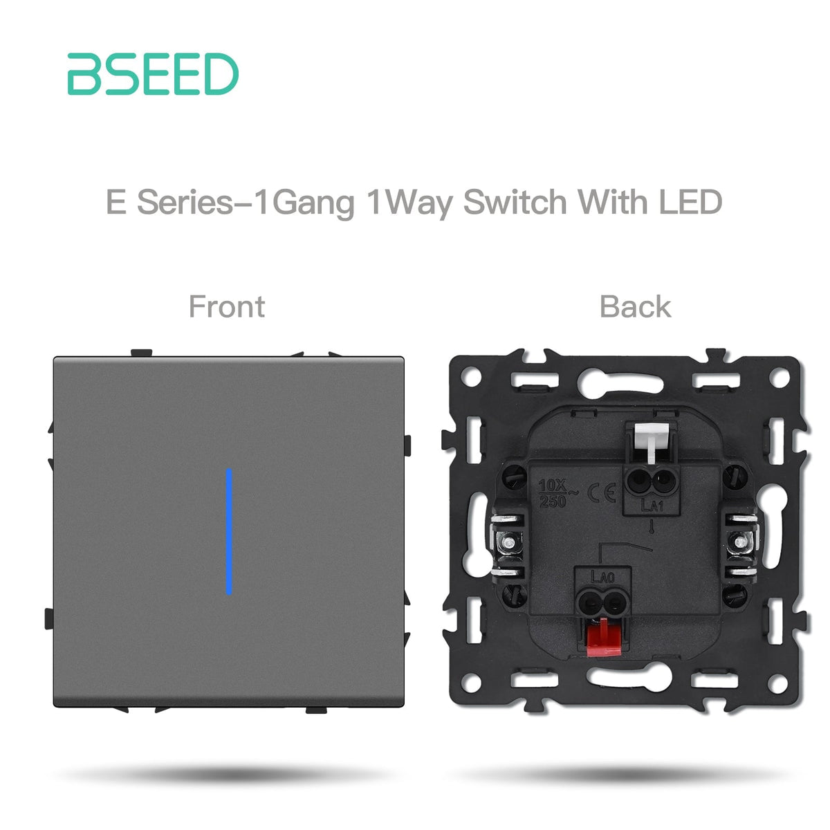 Grand Series DIY Part Customized free combinations Plastic Panels Grey Color Power Outlets & Sockets Bseedswitch