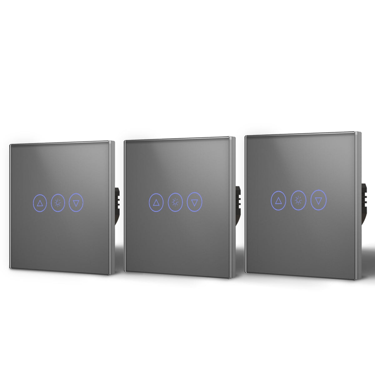 Bseed 2WAY Zigbee Touch Light Dimmer Smart Switch Light Switches Bseedswitch Grey 3 Pcs/Pack