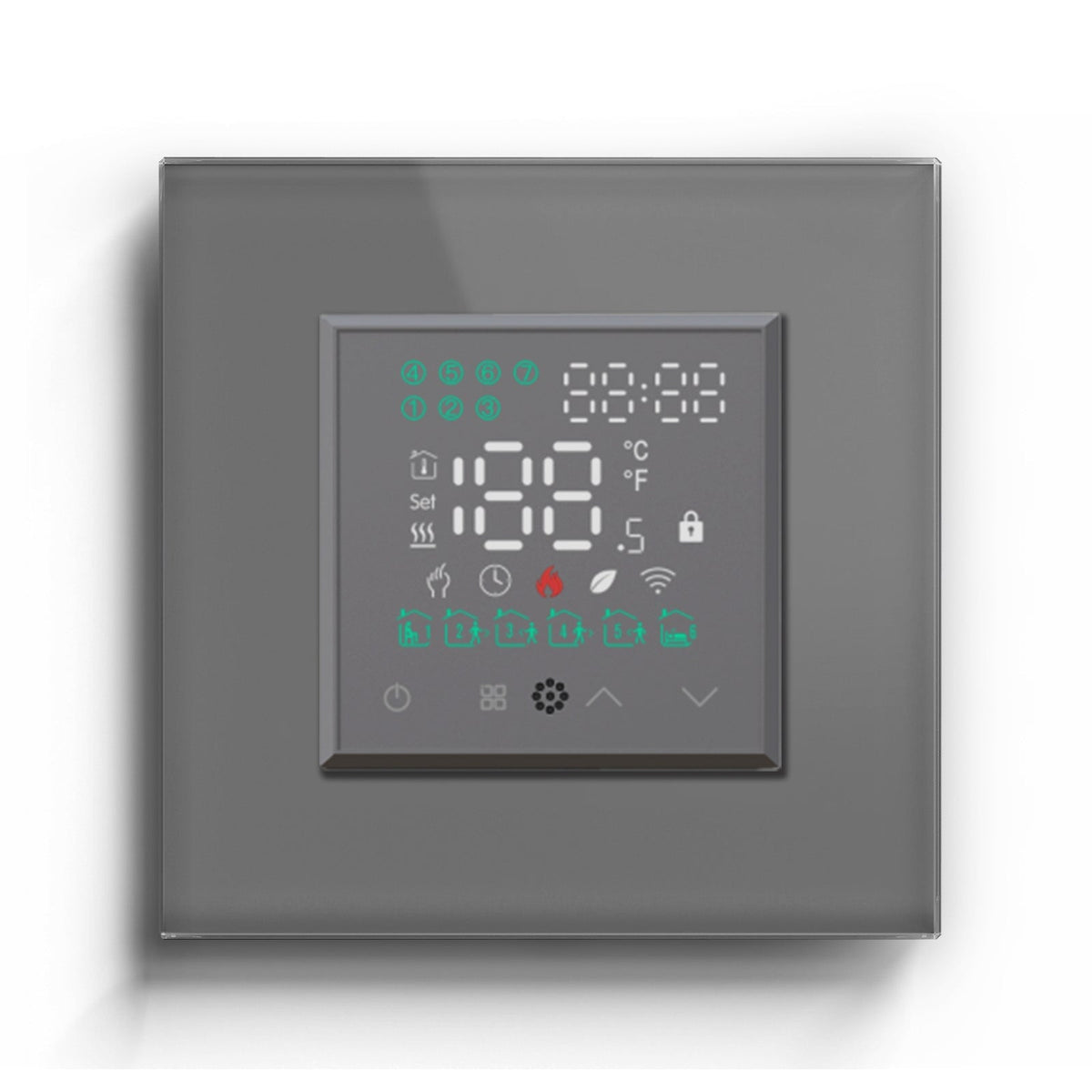 BSEED WiFi Touch LED Screen Floor Heating Room Thermostat Controller Backlight Thermostats Bseedswitch Grey Water
