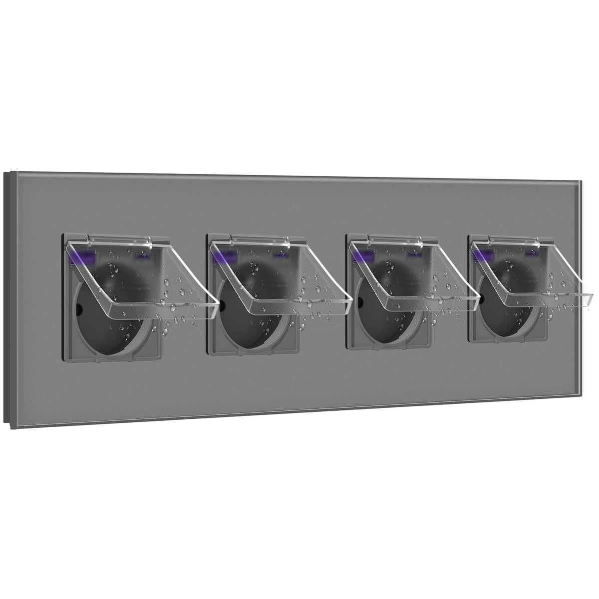 BSEED FR sockets with 20W PD Fast Charge Type-C Interface Outlet Wall Socket with waterproof cover Power Outlets & Sockets Bseedswitch