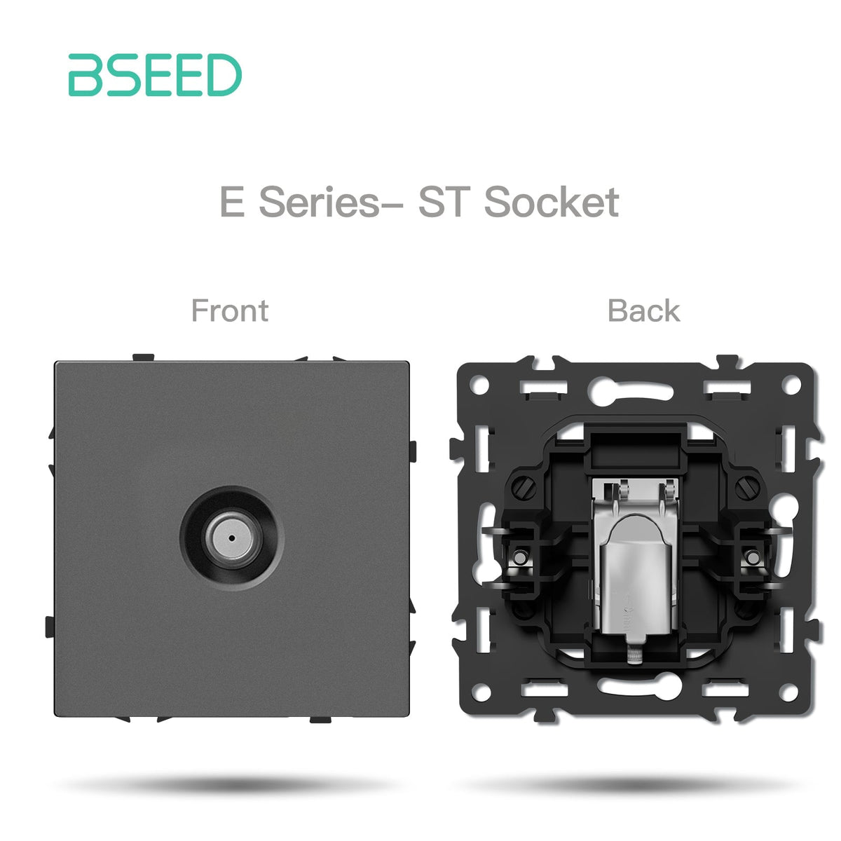 Grand Series DIY Part Customized free combinations Plastic Panels Grey Color Power Outlets & Sockets Bseedswitch Satellite Socket