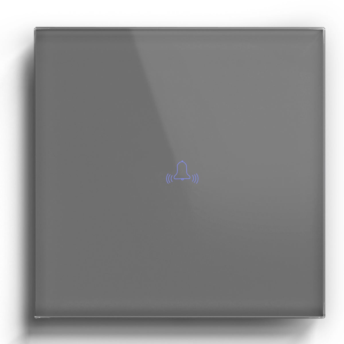 Bseed Touch Door Bell Switch Glass Panel 86mm Door Bells & Chimes Bseedswitch Grey