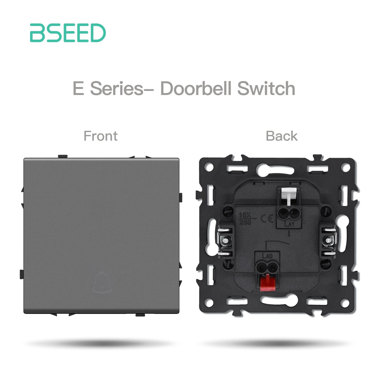 Grand Series DIY Part Customized free combinations Plastic Panels Grey Color Power Outlets & Sockets Bseedswitch Doorbell Switch