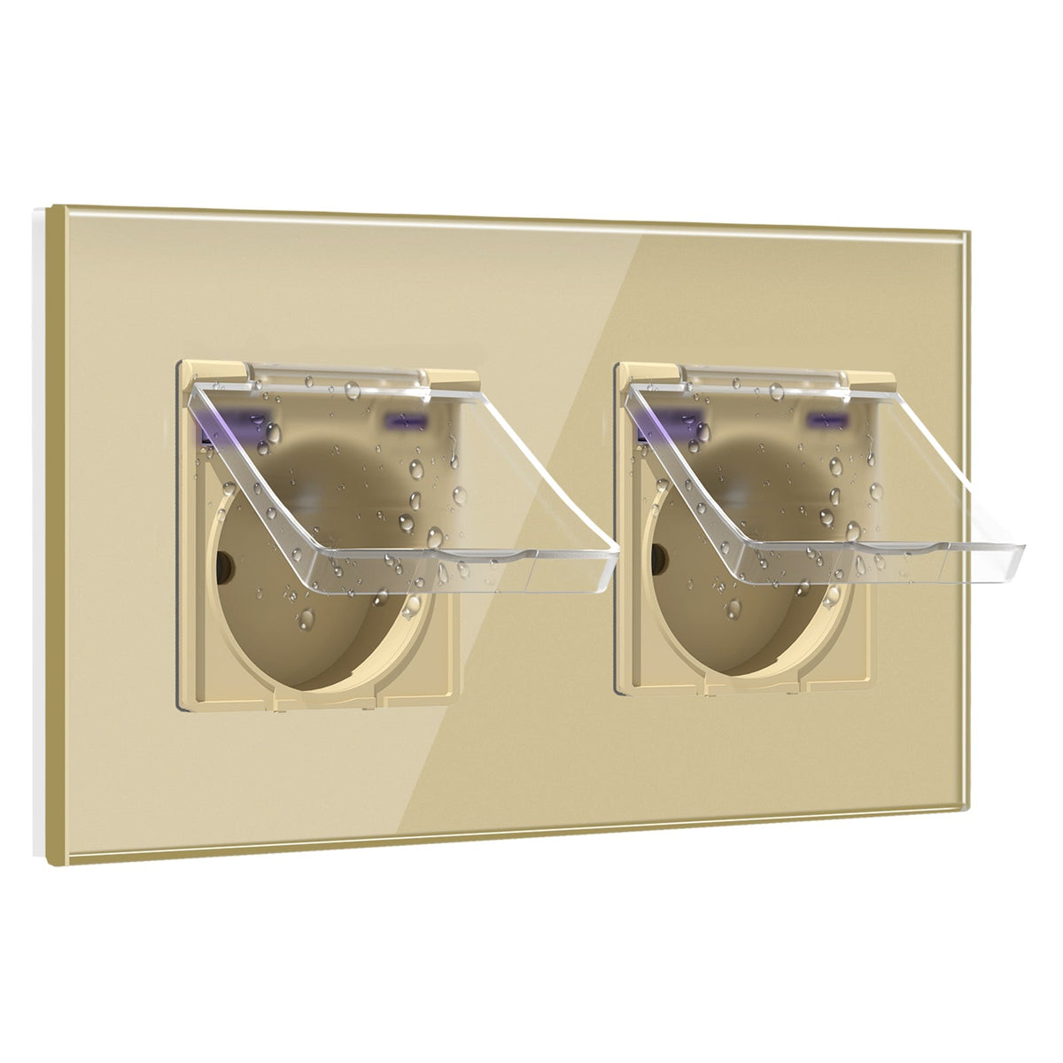 BSEED FR sockets with 20W PD Fast Charge Type-C Interface Outlet Wall Socket with waterproof cover Power Outlets & Sockets Bseedswitch