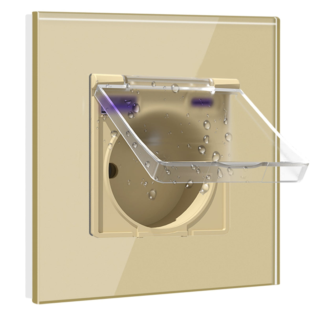 BSEED FR sockets with 20W PD Fast Charge Type-C Interface Outlet Wall Socket with waterproof cover Power Outlets & Sockets Bseedswitch