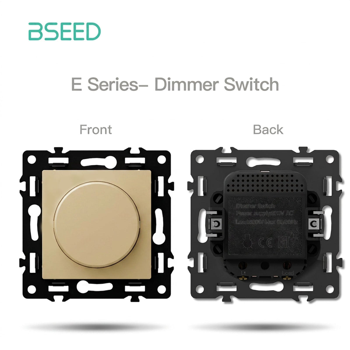 BSEED DIY Part Customized Free Combinations Mechanical Light Switch Wall Socket Insert Gold Color Crystal Glass Panel Light Switches Bseedswitch Dimmer Switch