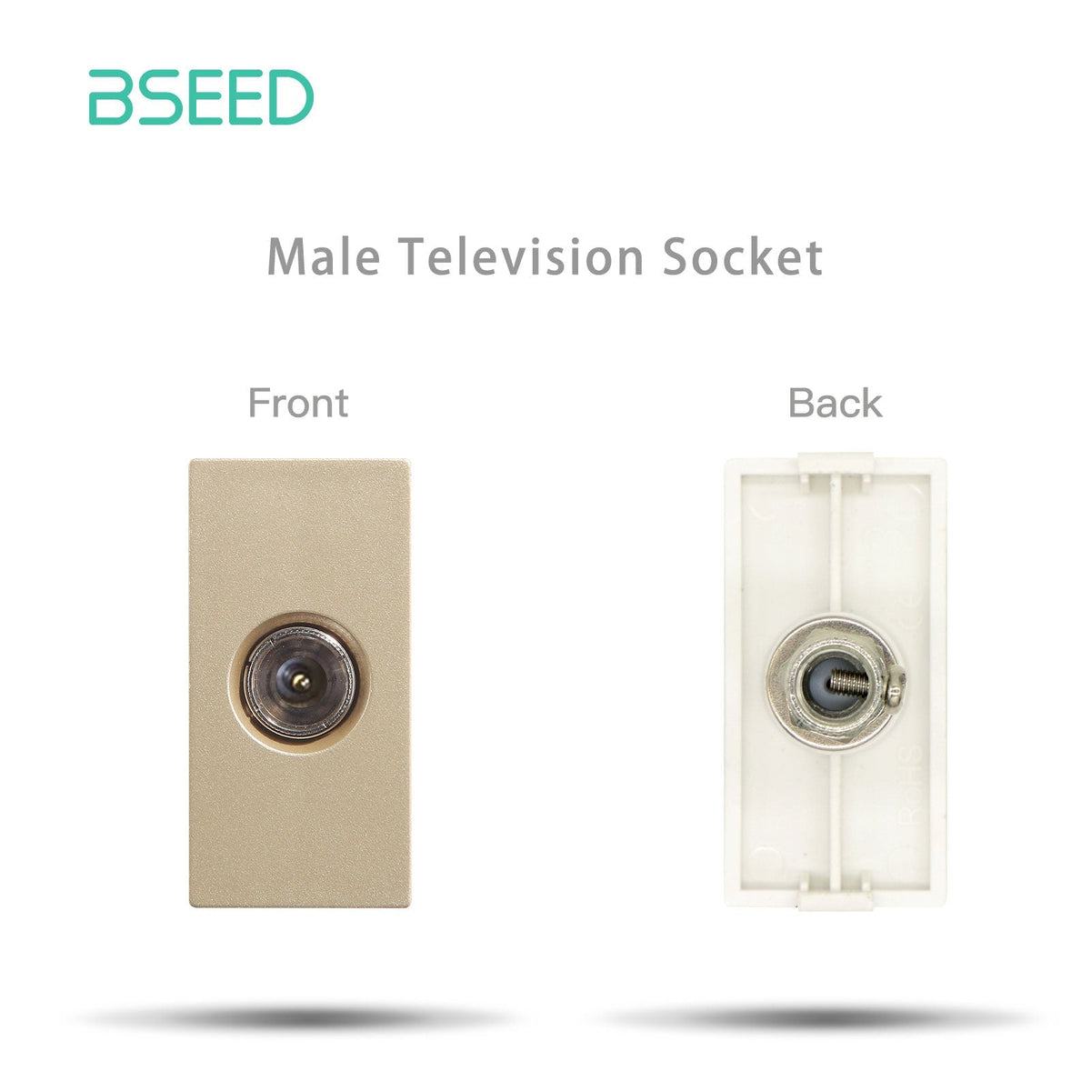 USB PC CAT5 ST Wall Plug Socket Outlets Socket Frame DIY Parts Free Combination socket Bseedswitch Gold Male TV Socket