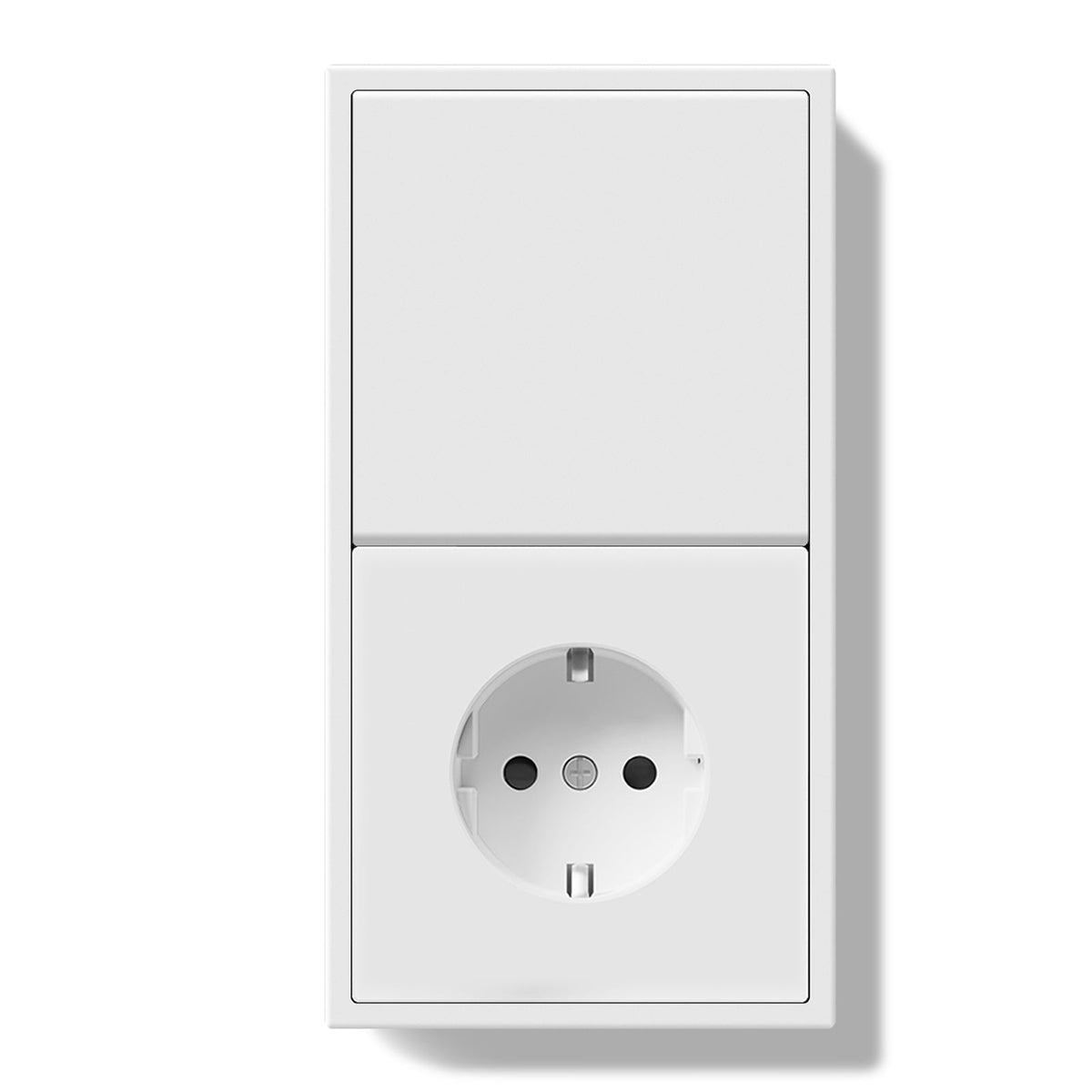 Grand Series Mechanical Light Switch With Eu Wall Socket Plastics Panel with Clamping Technology Light Switches Bseedswitch